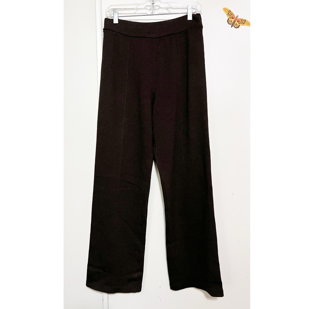 Black Wide-Leg Women's Pants